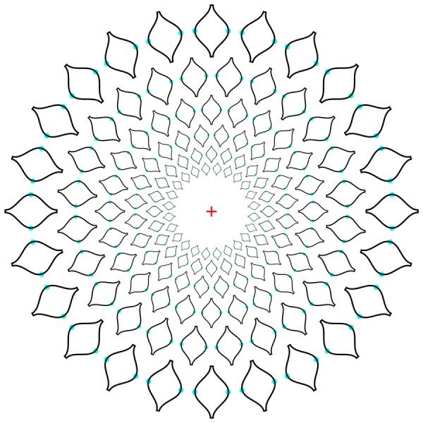 Иллюзия Акиоши Китаока   “Исчезающие голубые точки” 