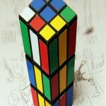 Анаморфная картинка кубик-рубик.